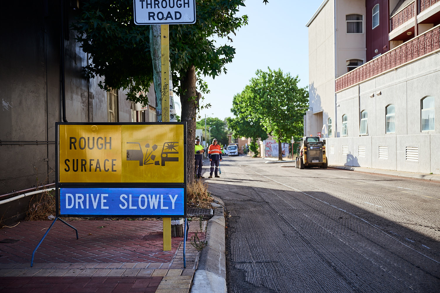 Road resurfacing Lincoln Street in Highgate